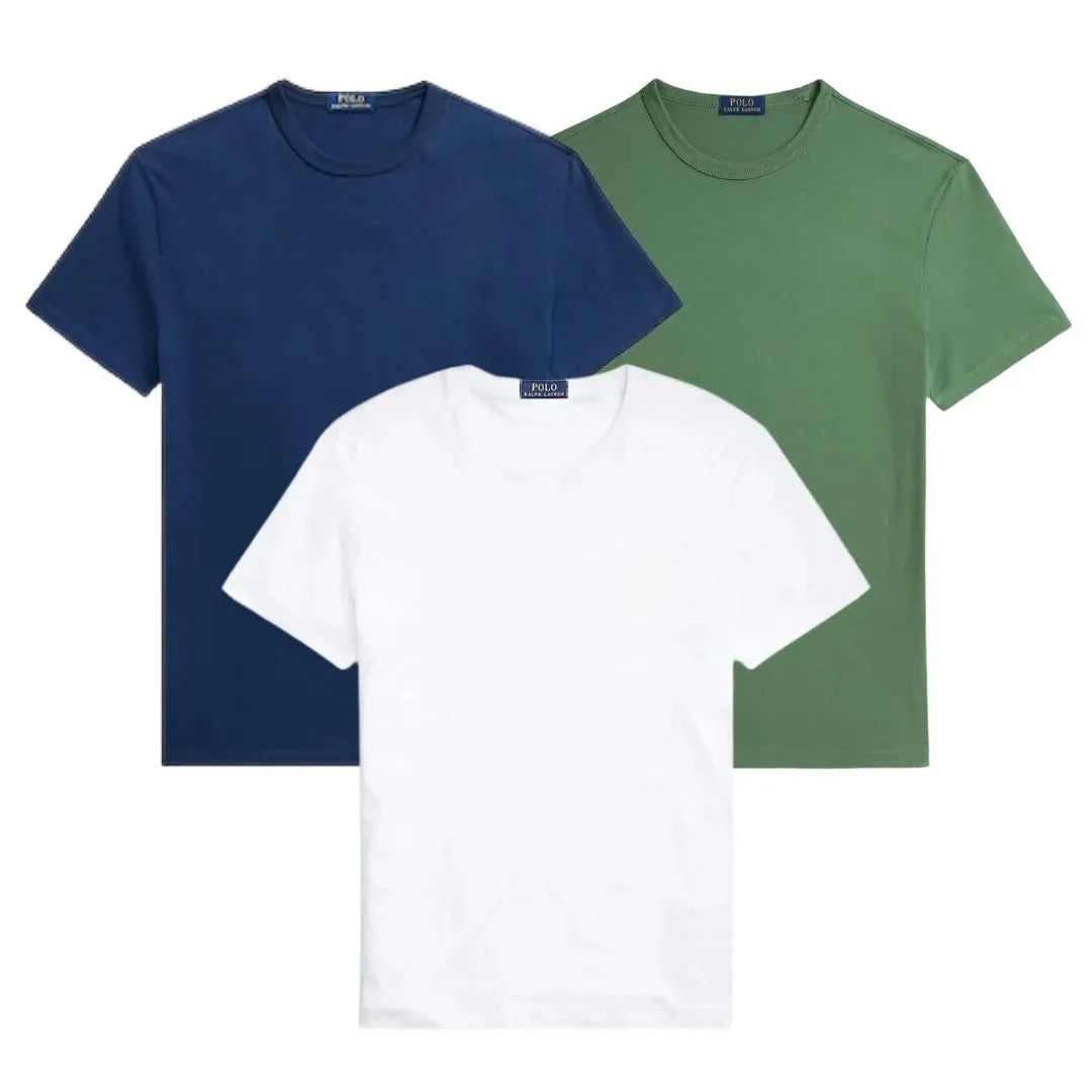 3er-Pack – Slim-Fit-Baumwoll-T-Shirts für Herren